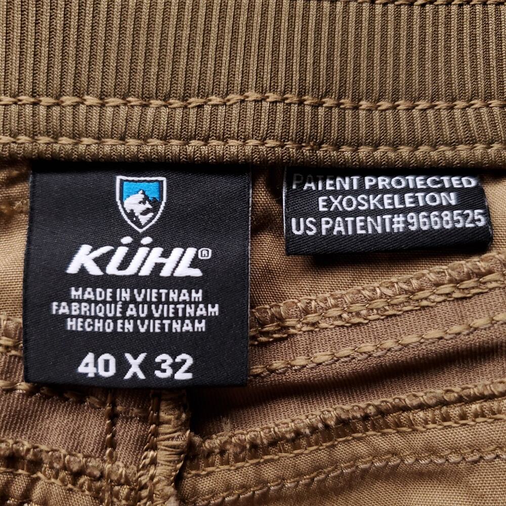 Kuhl Radikl Exoskeleton Hiking Pants Men 40x32 Brown Stretch Comfort Gorpcore - Picture 9 of 12